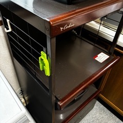 収納棚　レンジ、炊飯器用ラック　棚の画像