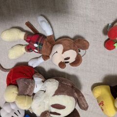 ディズニー　ミッキー　ミニー　ぬいぐるみの画像