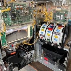 押忍！番長2  スロット 実機 ゲーム コイン不要機 ボリューム調節可能 開閉、設定キーあります 1118-011の画像