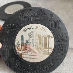 シンガポール　コースター4枚セット　箱つきの画像
