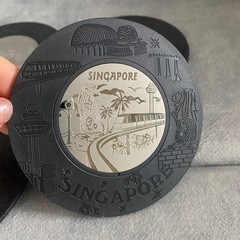 シンガポール　コースター4枚セット　箱つきの画像