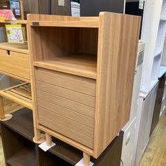 ⭐️美品⭐️佐藤産業 キャビネット 天然木 オシャレ ナチュラル コンパクト No.2552 KEの画像