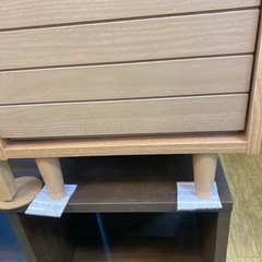 ⭐️美品⭐️佐藤産業 キャビネット 天然木 オシャレ ナチュラル コンパクト No.2552 KEの画像