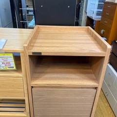 ⭐️美品⭐️佐藤産業 キャビネット 天然木 オシャレ ナチュラル コンパクト No.2552 KEの画像