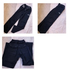 【無料】140cm FILA フィラ　ウエスト総ゴム　キッズパンツ　厚手生地ネイビーの画像