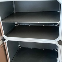 簡易プラスチック製シューズラックの画像