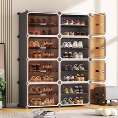 簡易プラスチック製シューズラックの画像