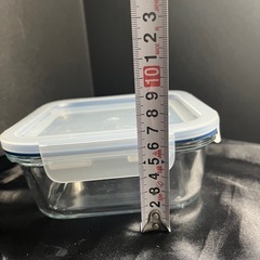 IKEA 食品保存容器 3個セット　角形　丸型ガラス製の画像