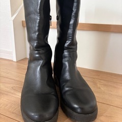 mysticボリュームロングブーツ／ブラック／37の画像