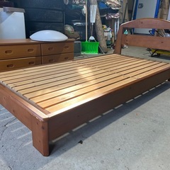 ニトリ製　ベッドフレーム　ベッド枠　すのこ　シングルサイズ　木製　の画像