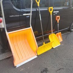 雪かき　スノーダンプ　4点セットの画像