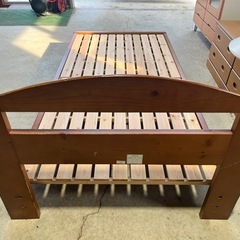 ニトリ製　ベッドフレーム　ベッド枠　すのこ　シングルサイズ　木製　の画像