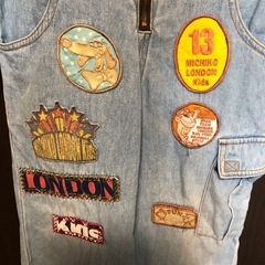 100cm  ミチコロンドン　デニムつなぎの画像