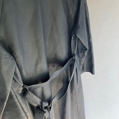 ロングコート　本革　レトロの画像