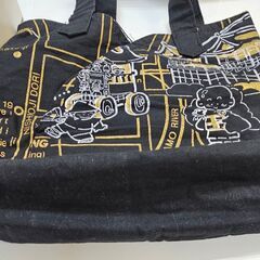 京都モチーフ トートバッグ 和柄 かわいい コンパクト エコバッグ ハンドメイド風の画像