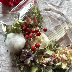 ドライフラワーリースの画像