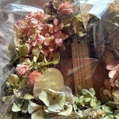 ドライフラワーリースの画像