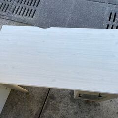 【リユースショップスパークル】デスク　No.154　ニトリ　フローリオ90W　ホワイト　ワークデスク　パソコンデスク　机　配送設置可能♪の画像