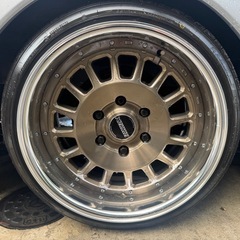 18インチ 6穴 深リム essex ENCD 9J +25 ハイエース キャラバンの画像