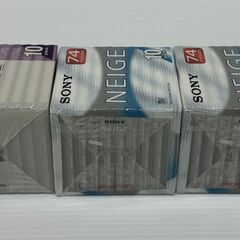 SONY MD 10枚組 3パック（80分1パック、74分2パック）の画像