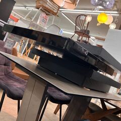 🤗大川家具🤗伸張式ローテーブル🤗オーク突板/廃ハイグロス🤗高級感🤗2676の画像