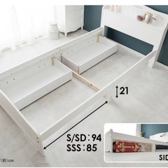 ベッドフレームの画像