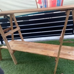 キャンプ　調理台の画像