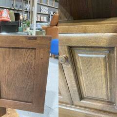 H25★山室家具製作所★ESPOIR エスポアールシリーズ ホールキャビネット W65cm ナラ材 リビングボード 旭川家具の画像