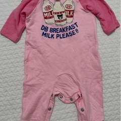 【美品】ミキハウス DB カバーオール　トレーナー生地の画像