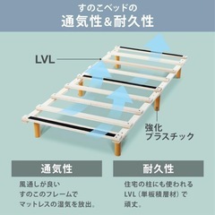 アイリスプラザ　セミダブル　ベットフレームの画像