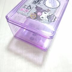 「処分価格」SAＮRIO クロミ💜蓋付ミﾆｹ－スの画像