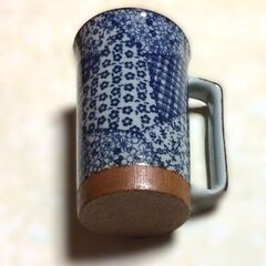 美濃焼 古染　手付ジョッキ8個セットの画像