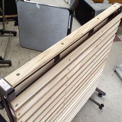 折りたたみ すのこベッド シングル スノコ 幅106cm 折り畳みベッド すのこ 木製 寝具☆ 札幌市北区屯田 の画像
