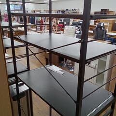 ★リユースのサカイ水戸店★  レンジラック ブラウン H172×D45×W80.5 クリーニング済み MT6376の画像