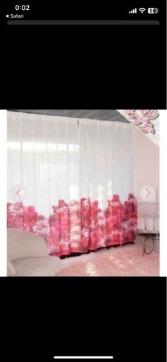 Radyレースカーテンﾘｿﾞﾌﾗ白200