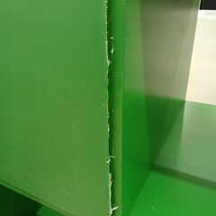 リユースのサカイ栃木店★ジモティ割あり★  収納棚 グリーン W76.5×D41×H146.5 クリーニング済み TC11716の画像