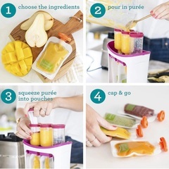 インファンティーノ スクイズ ステーション手作り離乳食/スムージー➕パウチ47個の画像