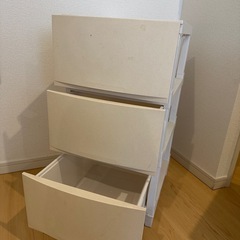 オフホワイト　引き出し 収納 の画像