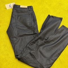 【新品】mnml ミニマル　M11 STRETCH DENIM BLACK 32 レザーの画像