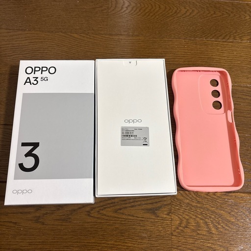oppo a3 5g未使用、フィルム、ケース付き