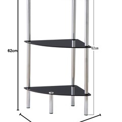 三角棚　ガラス　錆・傷ありの画像