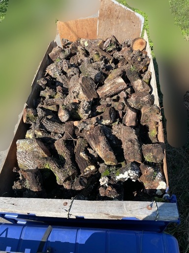 梨の木　薪　玉切り　焚き火　薪ストーブなどに