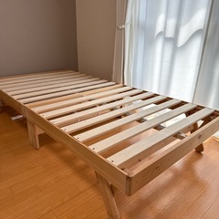 【シングル】ベッドフレーム 折り畳み可の画像