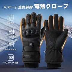 【新品未使用】電熱グローブ バイク用 防寒 速暖 ヒーターグローブ 防寒手袋 3段階 温度調節の画像