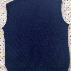 【決まりました】②手編みベスト（メンズ）の画像
