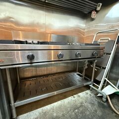 業務用ガスコンロ4口★売ります！②美品タニコー　引き取り限定の画像