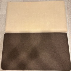 ロングフロアクッション flatty 中材 65×115cm(中古)ベージュ•茶色の画像