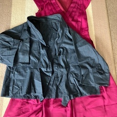 ワインカラーワンピースファー付き4点500円の画像