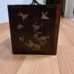 購入希望者様とやり取り中。木製小箱(３段引き出し)の画像