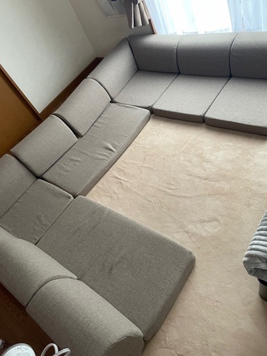 ローソファ L字ソファ 4~5人掛けソファ